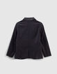 Boys' navy semi-plain suit jacket-3
