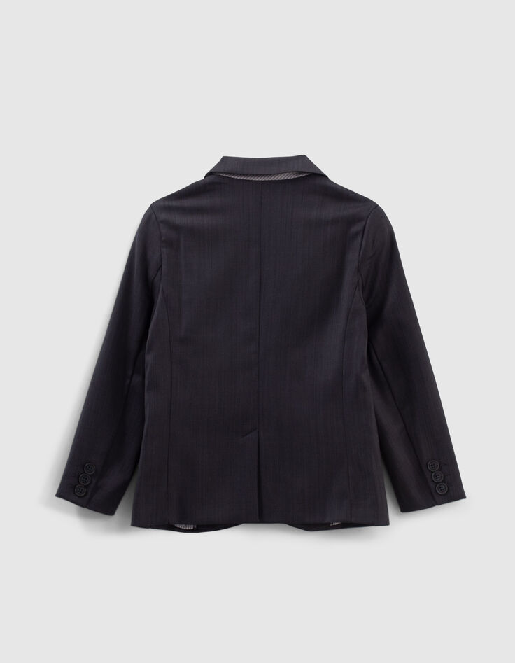 Boys' navy semi-plain suit jacket-3