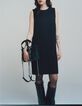 Robe chasuble noire dos-bijou Femme-1