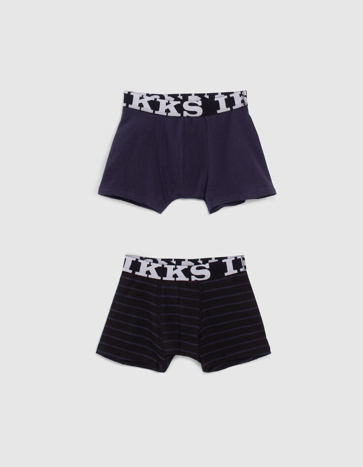 Boxers navy en zwarte strepen jongens-2