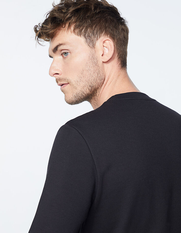 Sudadera negra Electro IKKS Paris Hombre-5