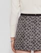 Pure Edition falda de seda viscosa flor diseño mujer-3