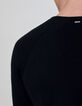 Men&rsquo;s black knit V-neck sweater-6