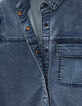 Robe chemise en jean medium blue fille-5