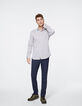 Camisa SLIM de rayas burdeos Hombre-6