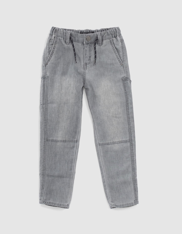 Stone Grey Jogging-Jungenjeans -1