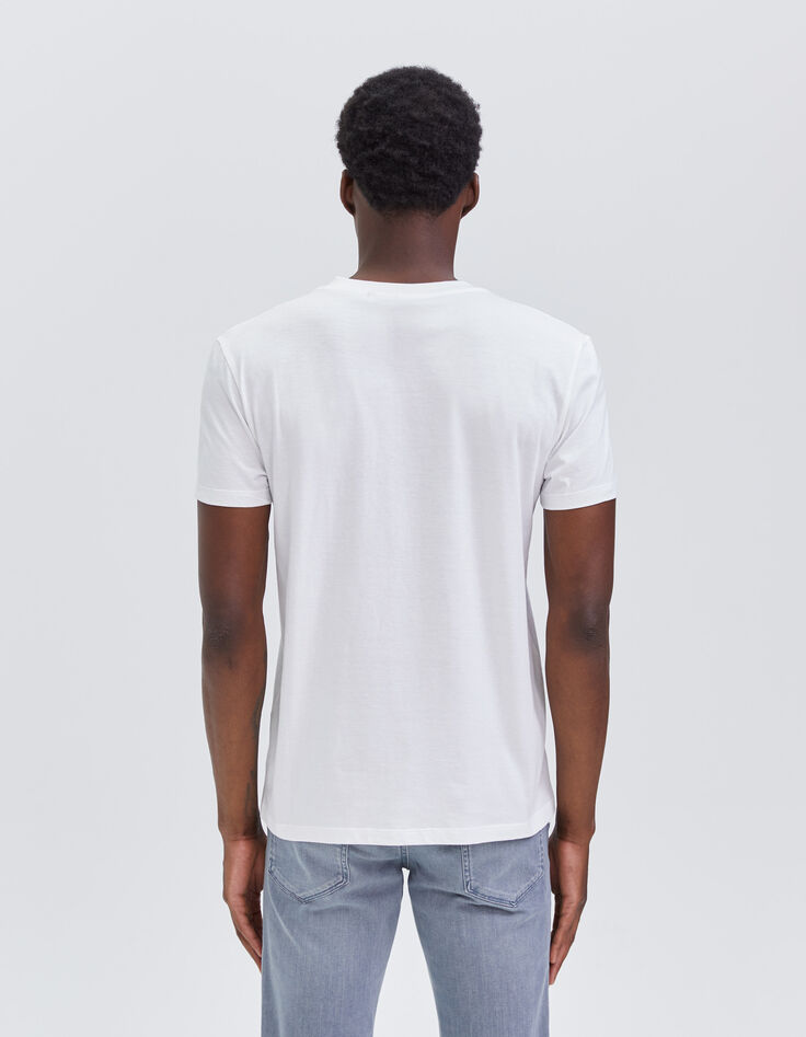 Weißes Herren-T-Shirt bio mit Hip-Hop-Comic-7