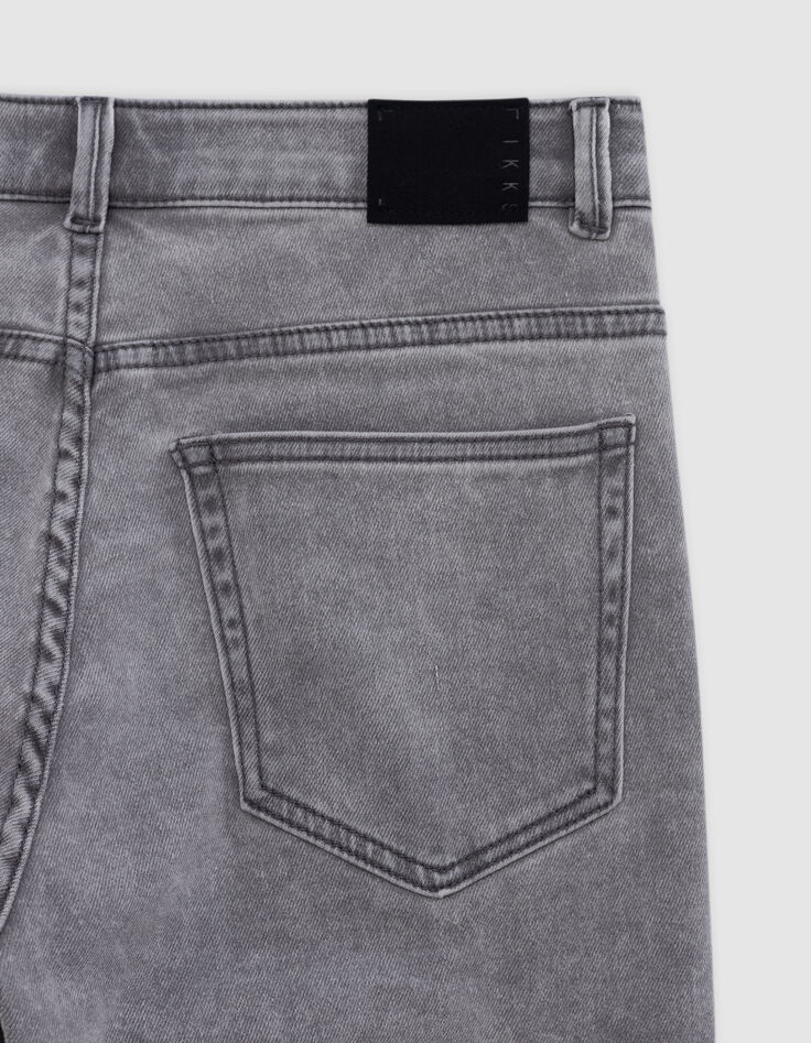 Jean BATTLE gris Waterless maille knitlook garçon-9