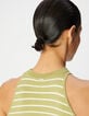 Pull CORRIE olive d&rsquo;&eacute;t&eacute; sans manches pour femme-5