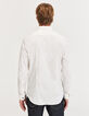 Weißes SLIM-Herrenhemd mit STAIN-PROOF-Finish-5