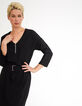 Robe noire ceinturée à studs I.Code-2