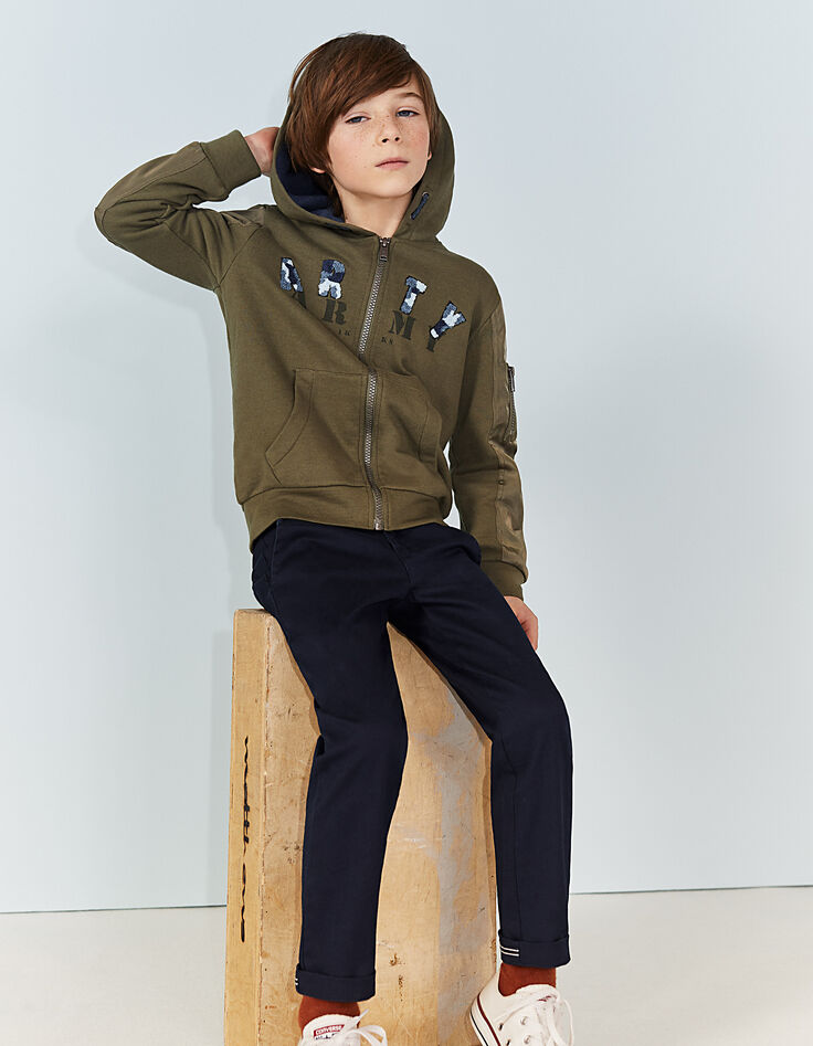 Boys' indigo chinos -1 Boys' indigo chinos -1