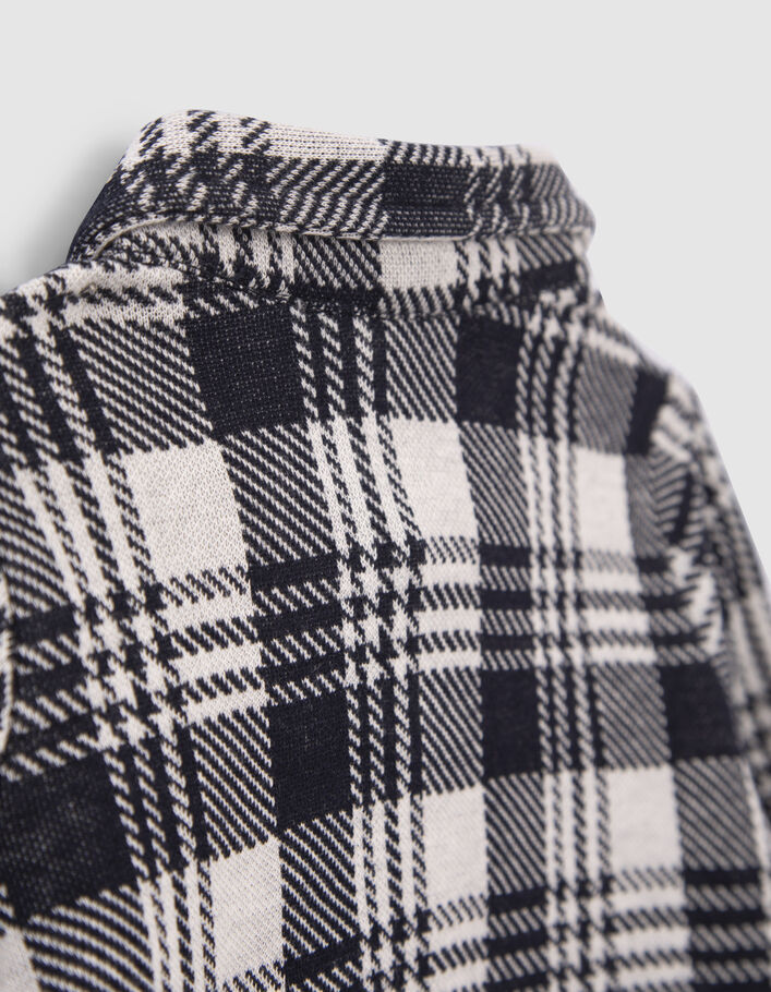 Chemise à carreaux et capuche amovible bébé garçon-6