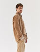 Sobrecamisa REGULAR marrón claro de pana Hombre-5