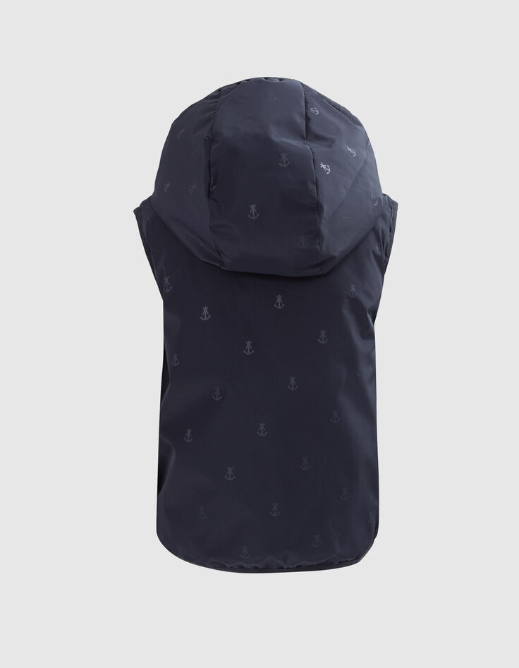 Ärmellose Jungen-Wendesteppweste Marineblau/Rot-3