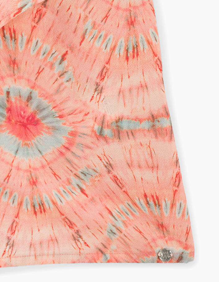 Mono corto coral con estampado tie and dye niña - IKKS