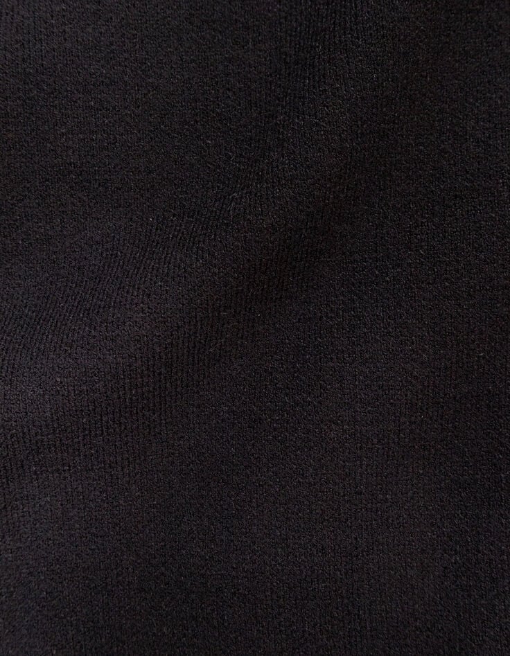 Schwarzer Mädchenstrickpullover ohne Ärmel-10 Schwarzer Mädchenstrickpullover ohne Ärmel-10