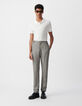Pantalon CHINO noir faux uni Homme-1