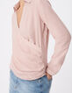 Blusa envolvente de Lyocell&reg; rosa para mujer-4