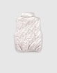 Girls&rsquo; silver quilted lightning bodywarmer-2