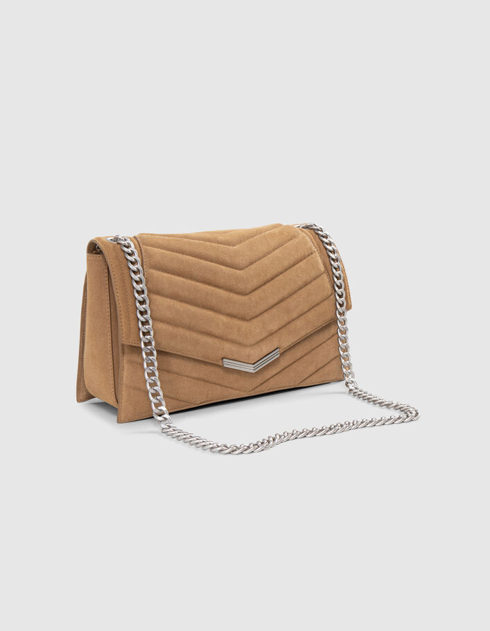 THE 1. bag SEASONALS Women's sand quilted leather L bag - IKKS
