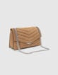Damen-Tasche THE 1. SEASONALS Sand Leder gesteppt L-5 Damen-Tasche THE 1. SEASONALS Sand Leder gesteppt L-5