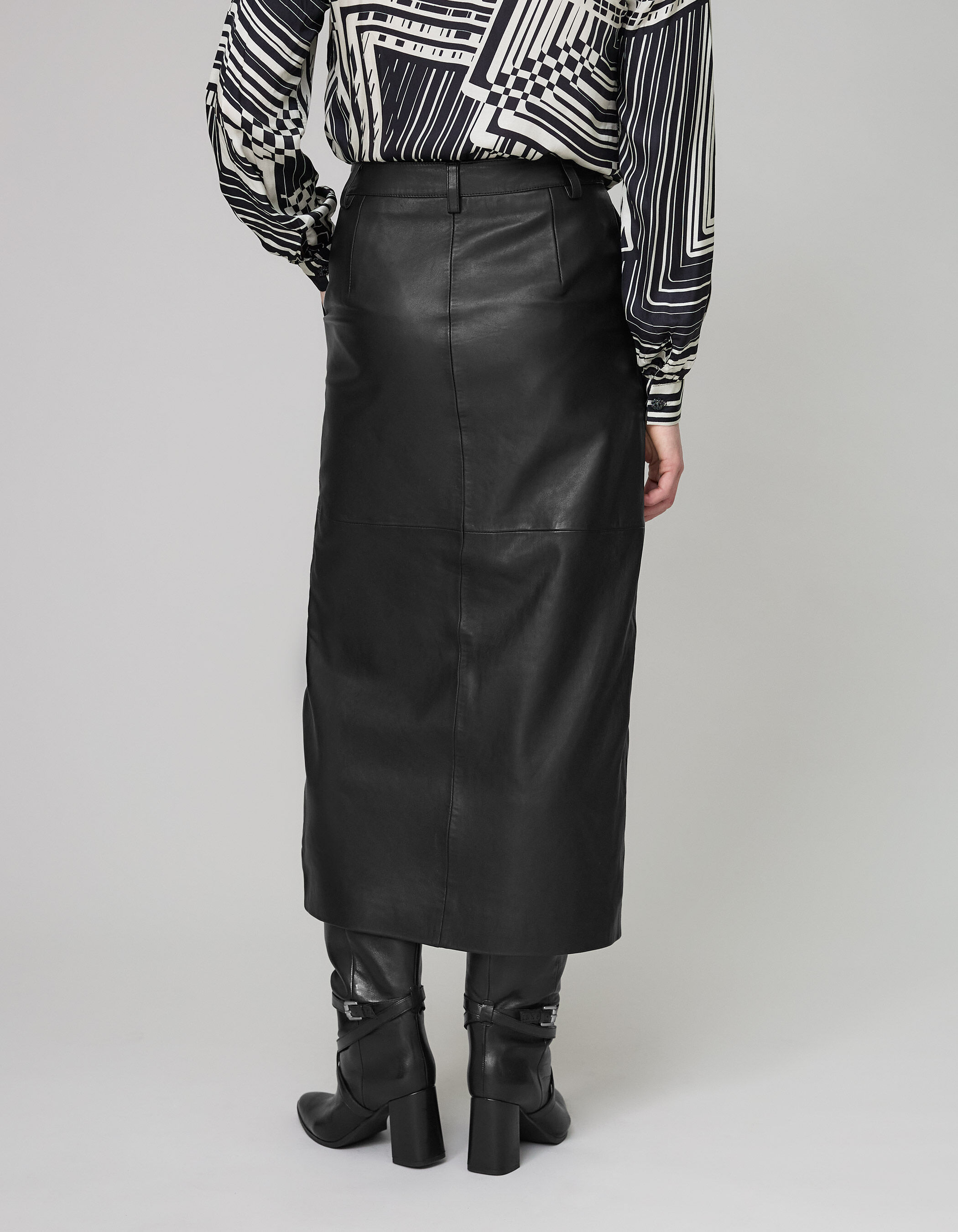 Jupe longue cuir femme outlet