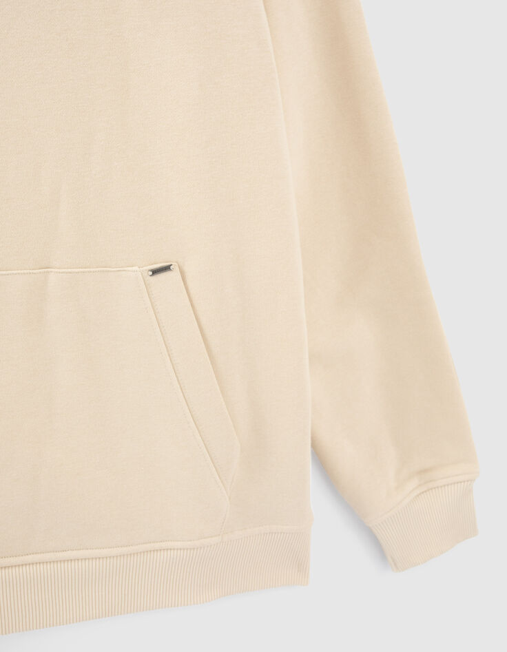Herrensweatshirt mit Kapuze und K&auml;ngurutasche-3