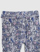 Baby girls' ecru wax hummingbird print harem pants-2