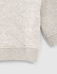 Sweater in lichtmastiek doorstikte rug babyjongens -6