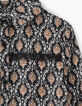 Girls’ black paisley print and lace shirt-2