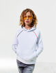 Witte sweater in colorblock-stijl jongens -1
