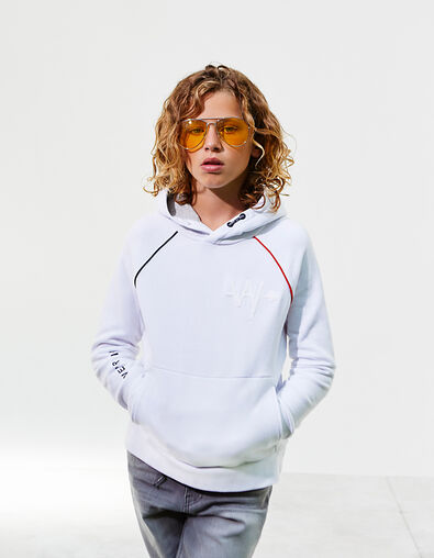 Witte sweater in colorblock-stijl jongens  - IKKS