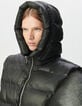 Capuche doudoune noire nylon matelassé Femme-6 Capuche doudoune noire nylon matelassé Femme-6