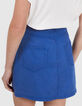 Mini jupe en jean bleu électrique I.Code-3