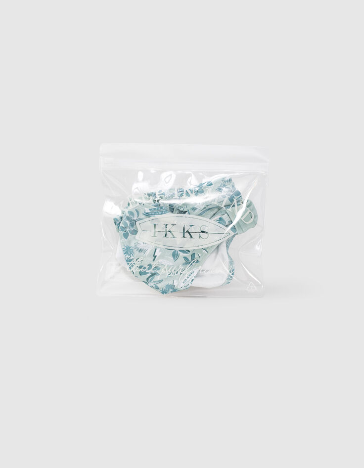 Aqua bikini Bloemen gerecycleerd meisjes-2