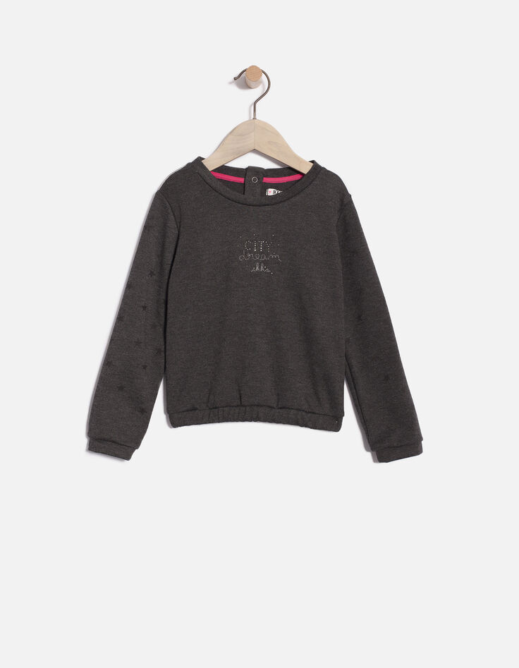 Girls' cotton fleece sweatshirt-1