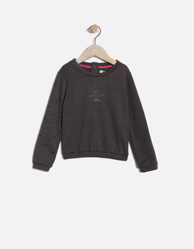 Girls' cotton fleece sweatshirt - IKKS