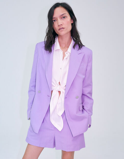 Women’s lilac double-breasted jacket