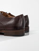 Men’s dark brown leather Derby shoes-3