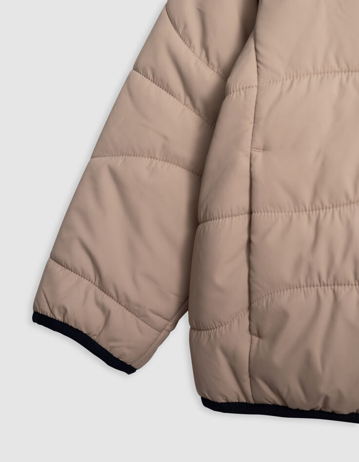 Doudoune réversible beige et marine recyclée garçon-7