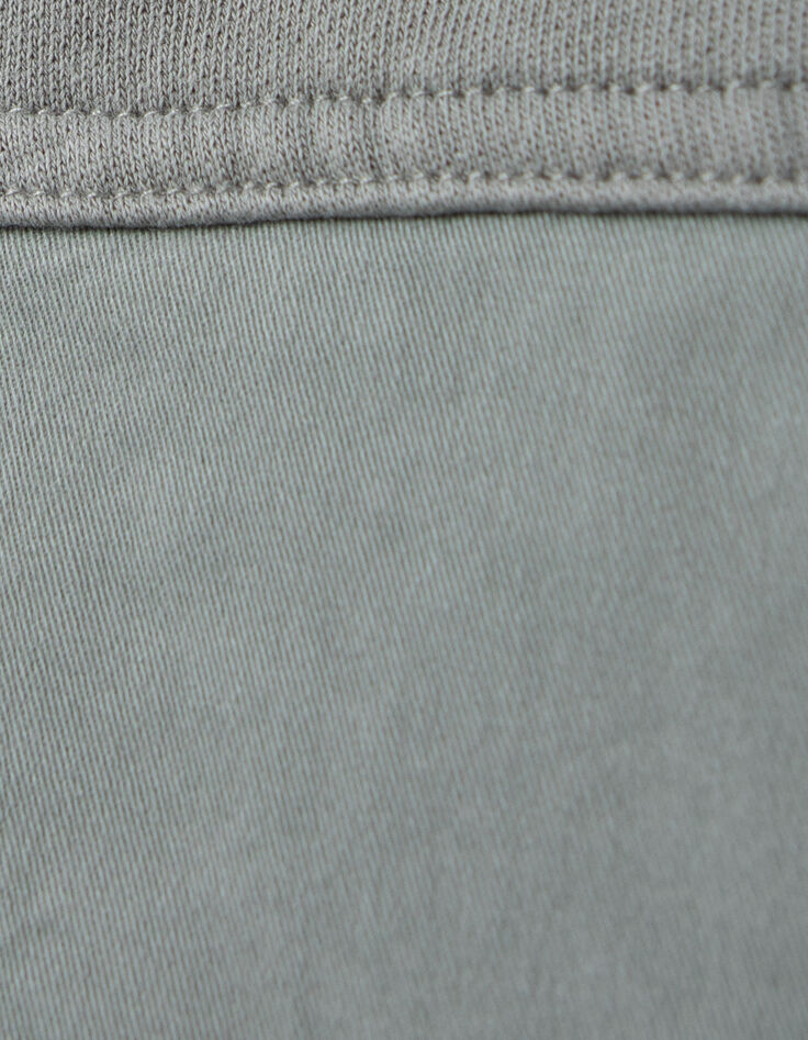 Kaki parka twee materialen babyjongens-7
