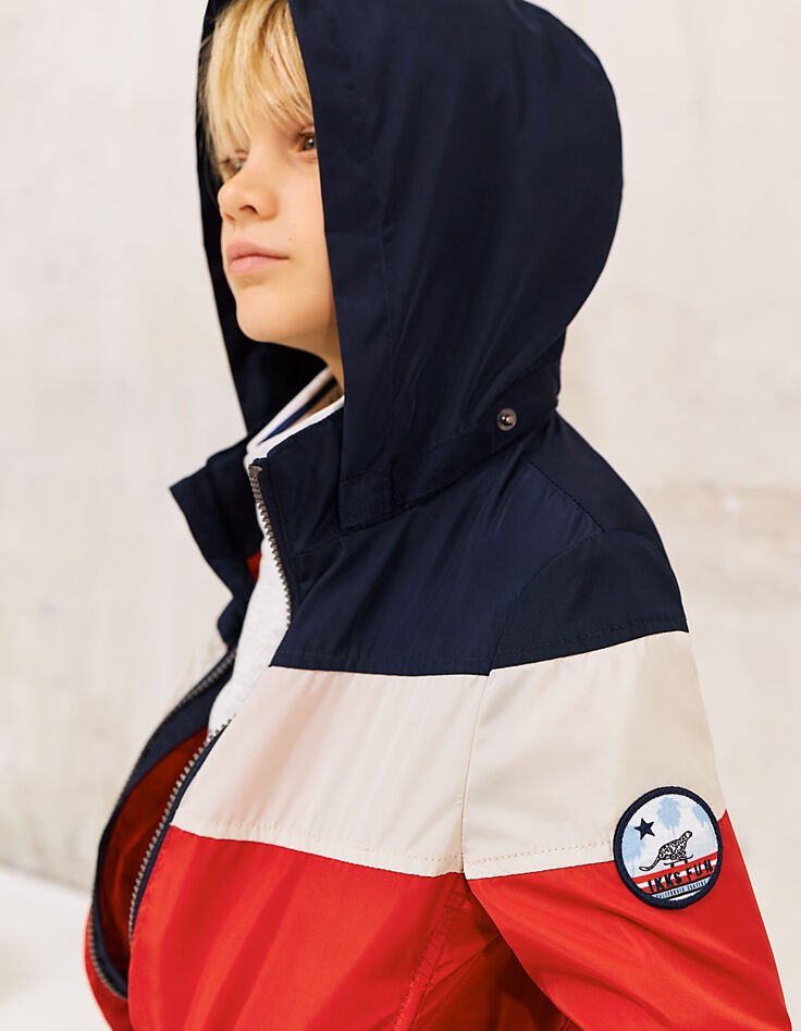Coupe-vent tricolore packable garçon-1