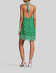 Mintgr&uuml;nes Recycling-Damenkleid mit Grafikblumenprint-2