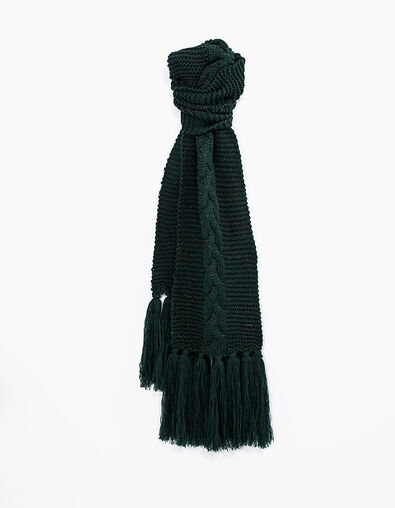 Tricot sjaal pinegreen dames - IKKS