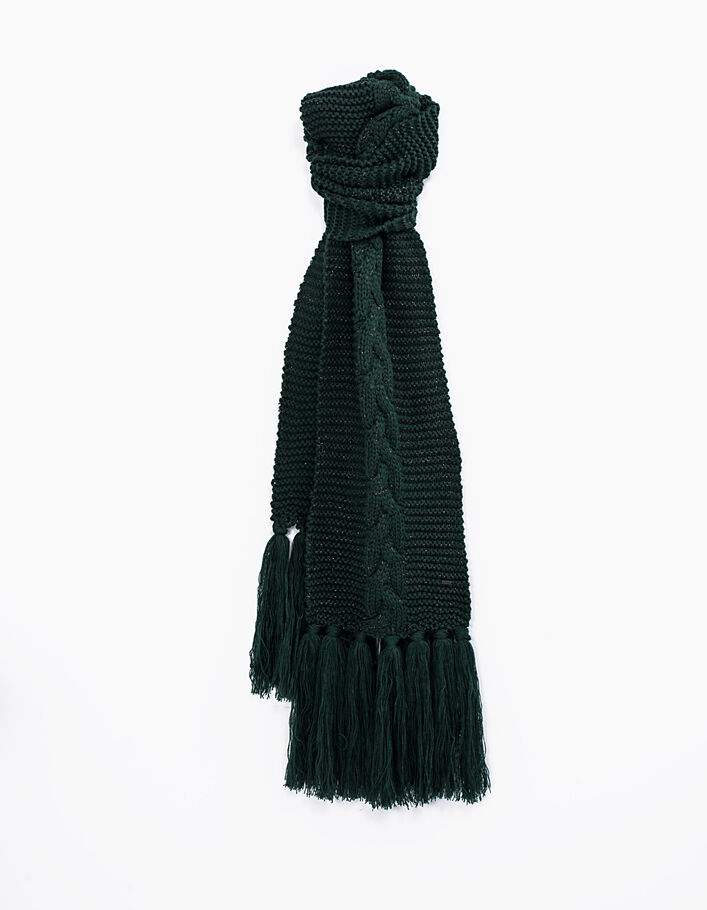 Tricot sjaal pinegreen dames - IKKS