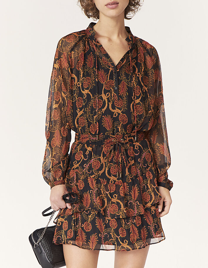 Blouse en voile imprimé fleur des sables femme-6