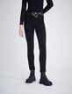 Schwarze Sculpt-up-Damenjeans aus Cosy Fleece-2