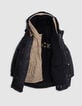 Parka 3 en 1 negra con plumas reversible niño-3 Parka 3 en 1 negra con plumas reversible niño-3