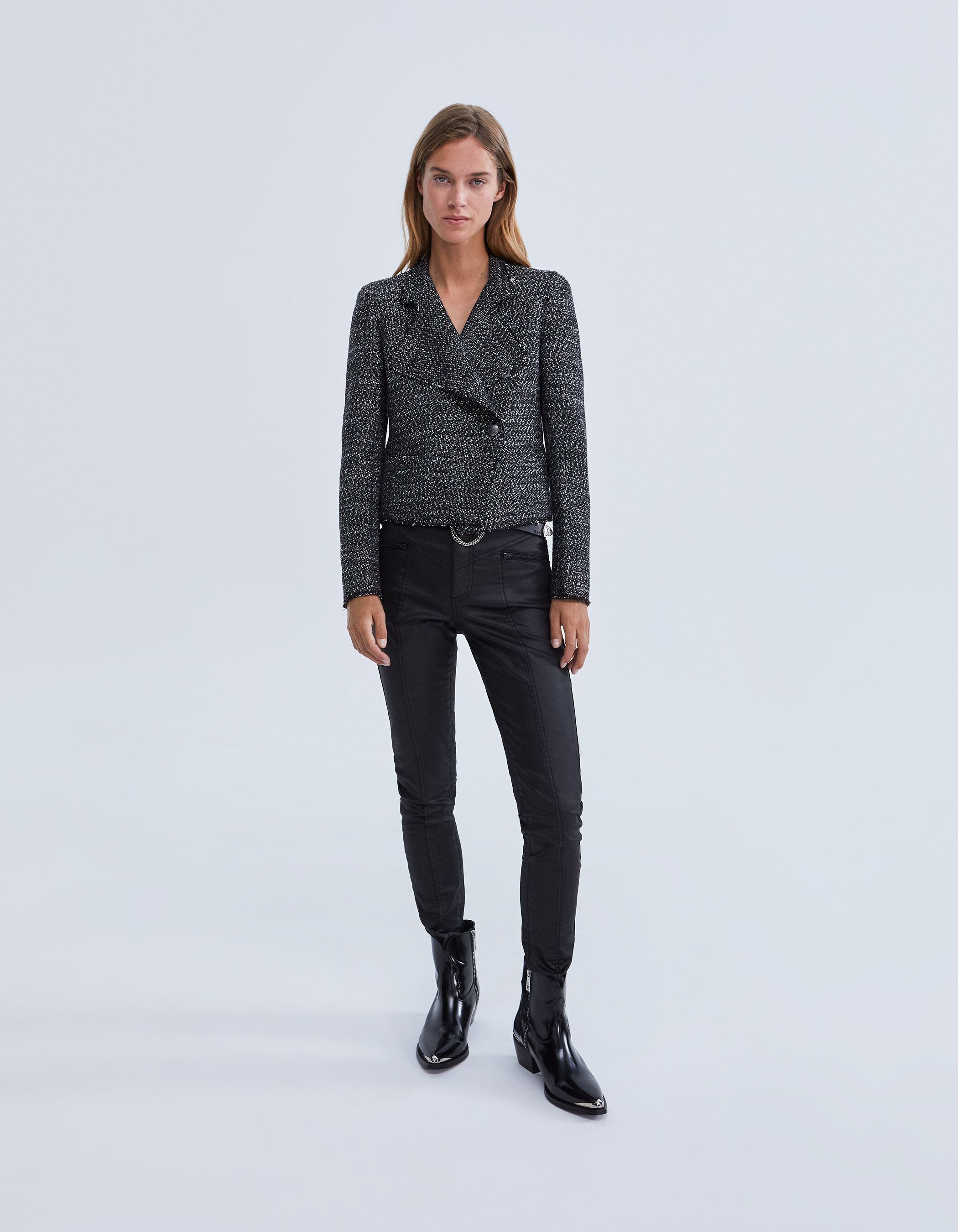 Jeans huile femme taille haute 2025